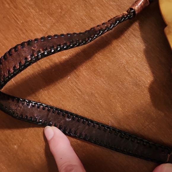 Vintage 1920s Elegant Brown Leather Handbag - Picture 4 of 12